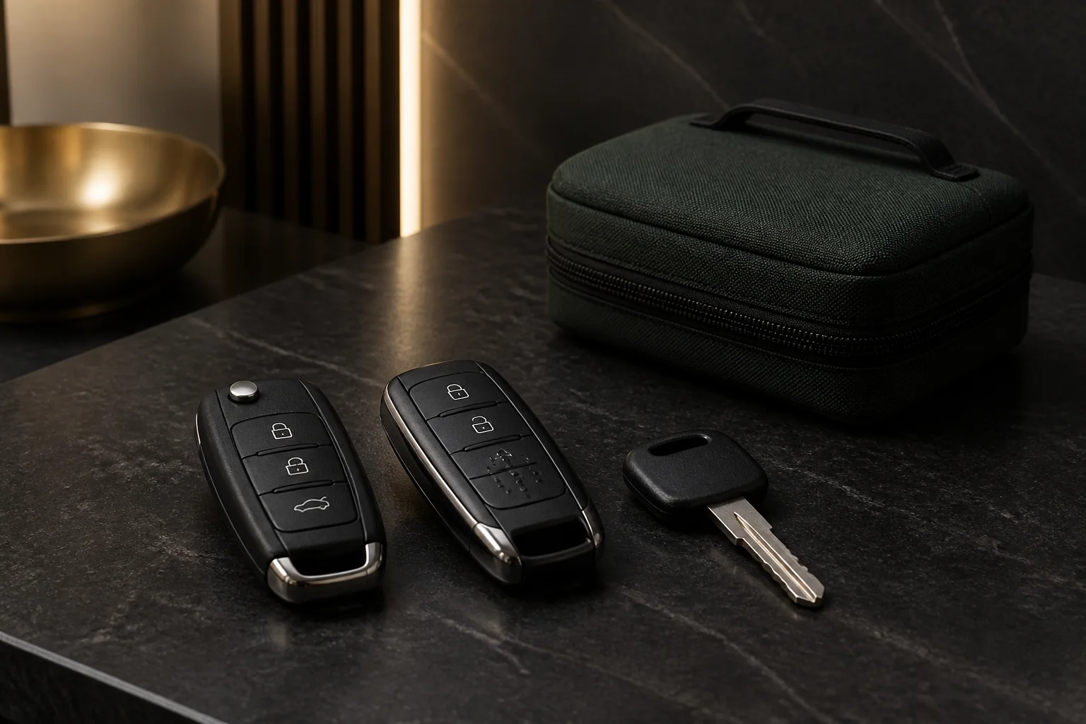 Illustrated Palo Alto locksmith preparing entry-service tools